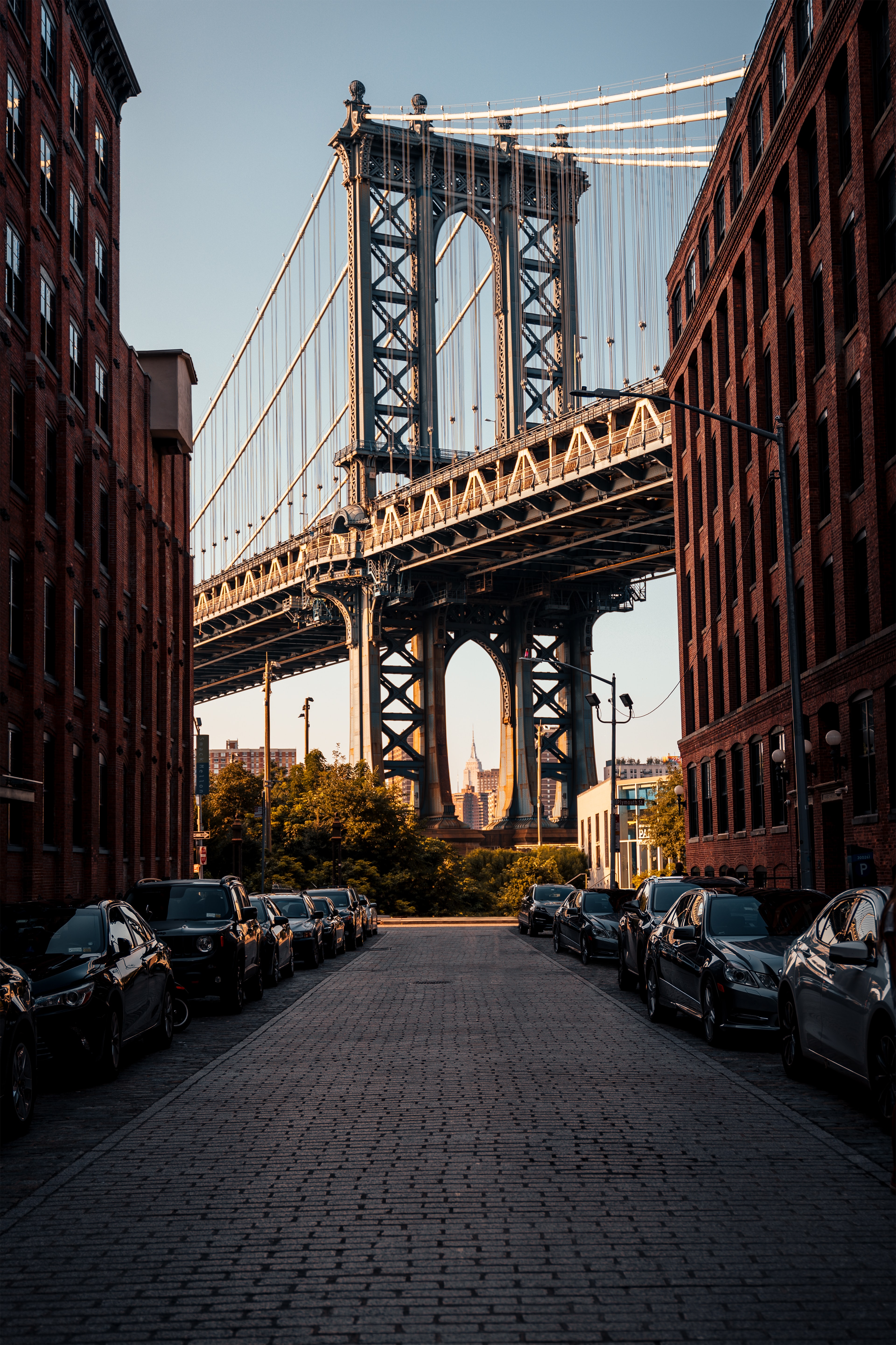 The Manhattan Bridge as seen from Brooklyn